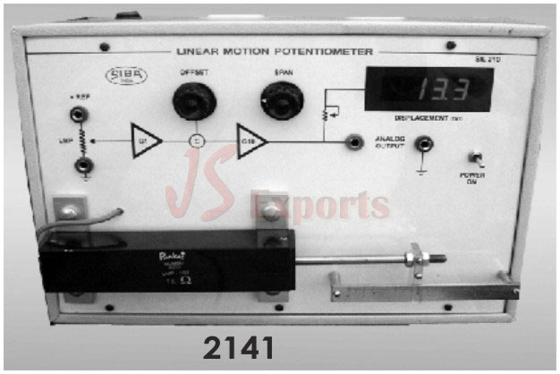 Linear Displacement by Linear Motion Potentiometer